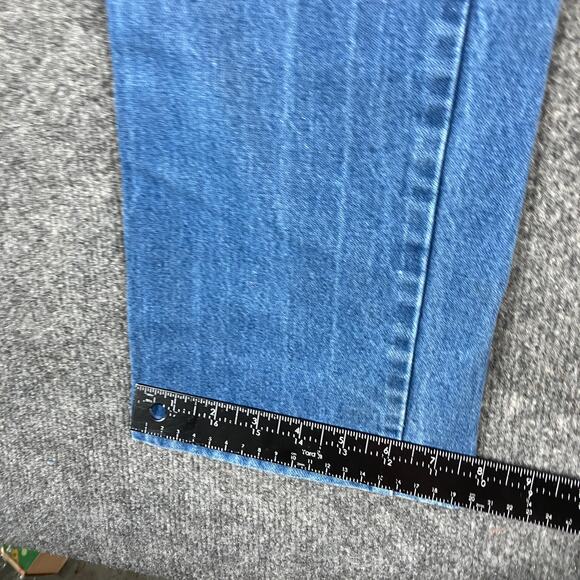 Wrangler Jeans Mens Size 33x38 Blue Cowboy Cut Straight Fit Western Denim - Picture 2 of 10